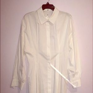 White shirtdress